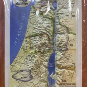 מפת תבליט ישראל 39*23 Raised Relief Map of Israel (IN BIBLICAL TIMES)